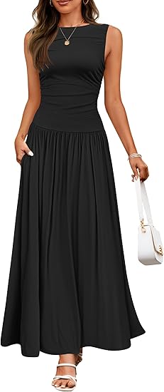 Blush Aura Pleated Maxi Dress