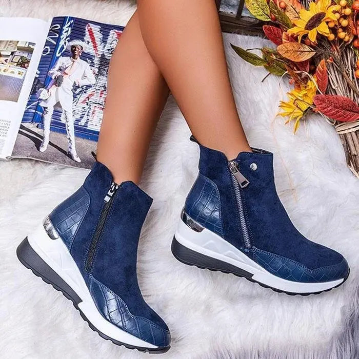 Luxe Wedge Ankle Boots