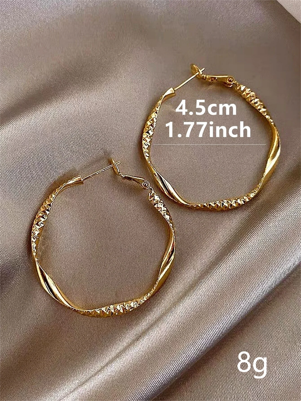 Fearless Twisted Gold Luxe Hoops