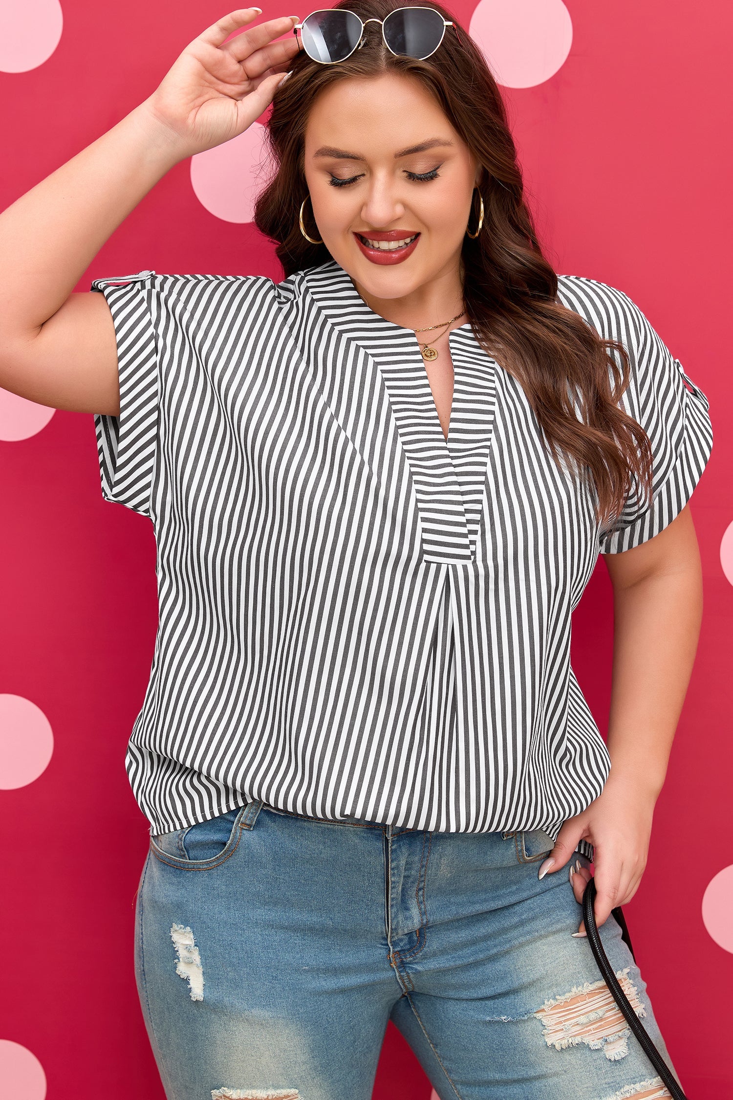 Fearless Stripe Flow Blouse