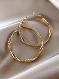 Fearless Twisted Gold Luxe Hoops
