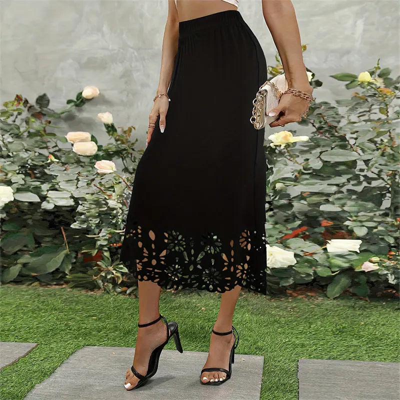Midnight Bloom Cutout Midi