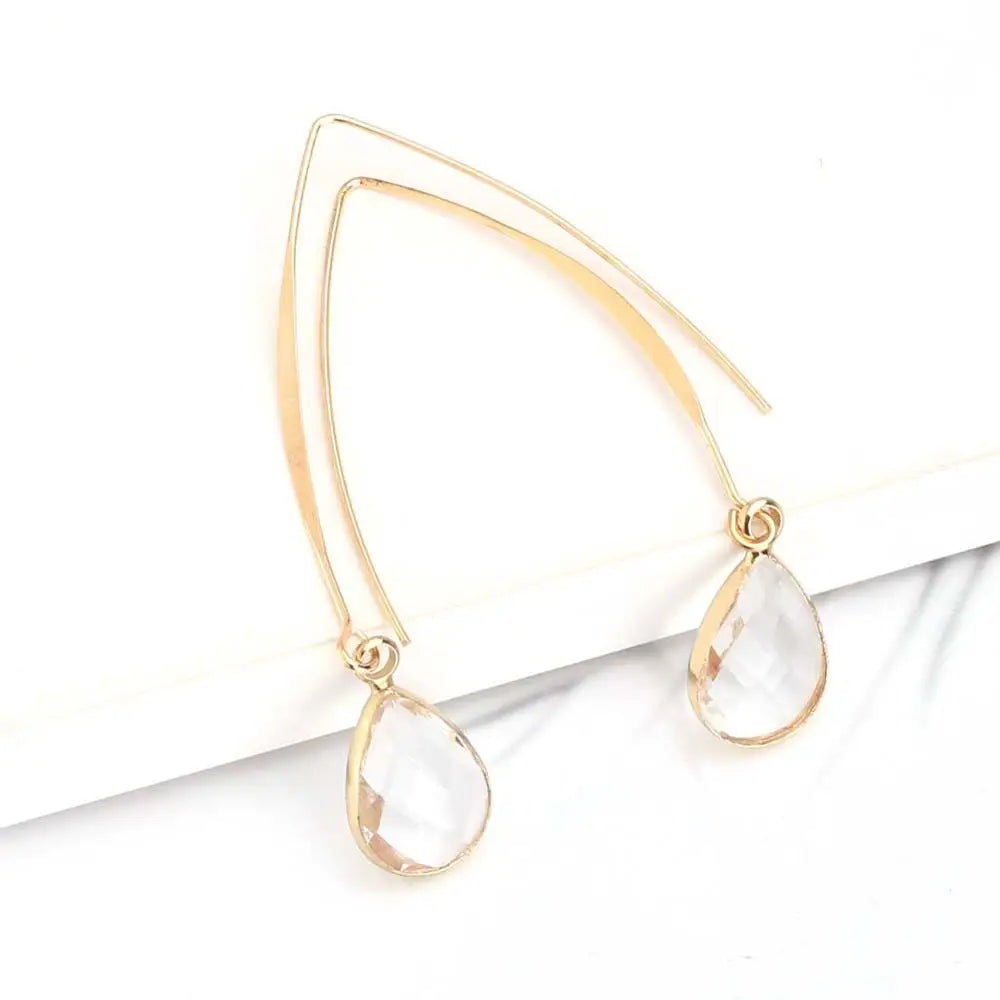 Rosé Druzy Drop Earrings