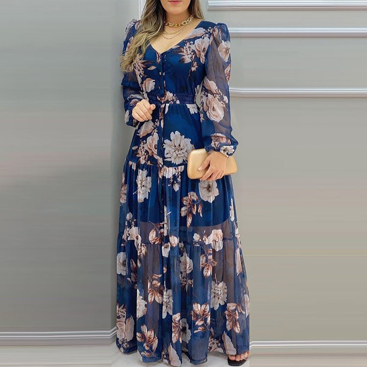 Midnight Bloom Maxi Dress
