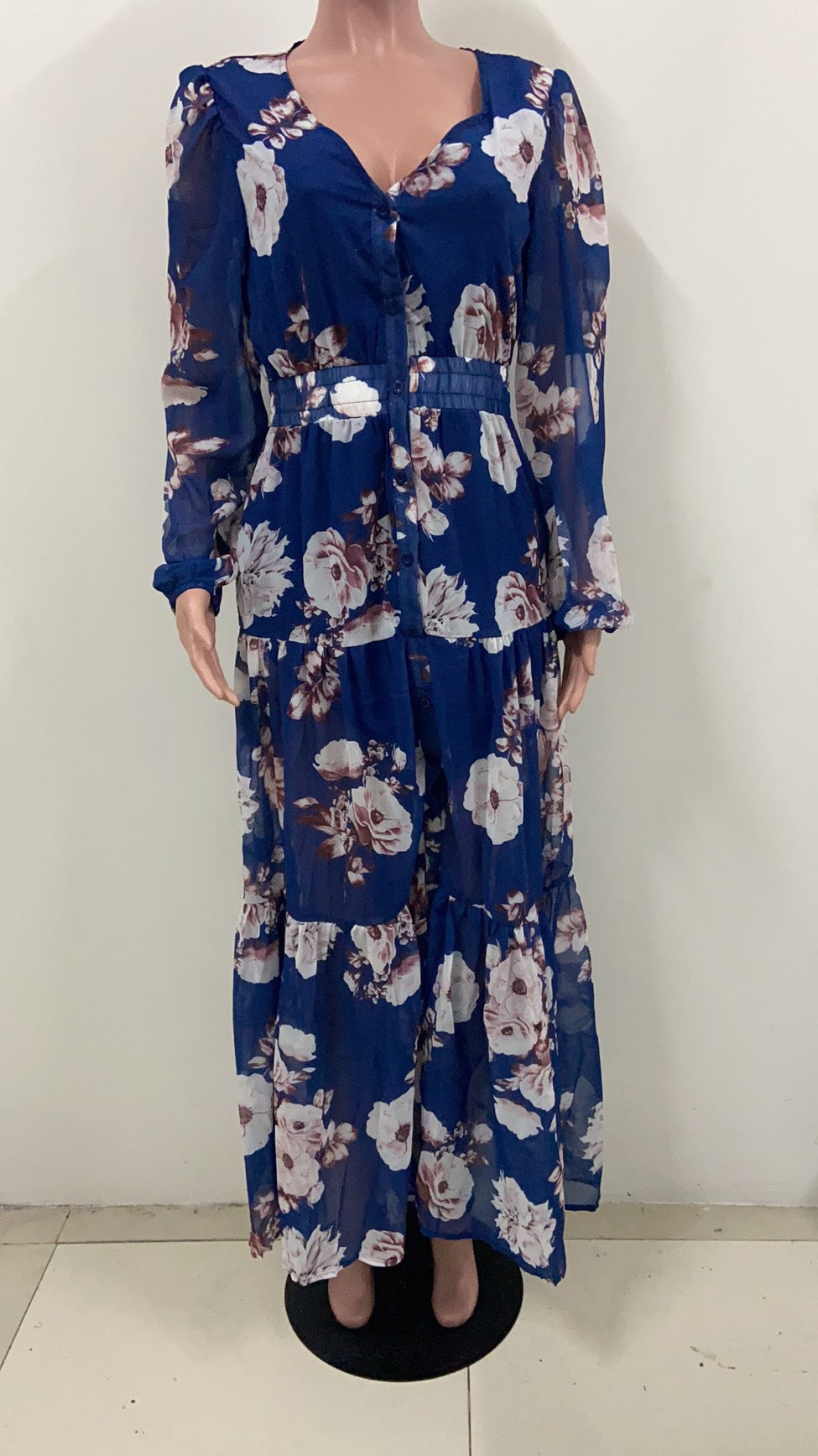 Midnight Bloom Maxi Dress