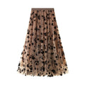Elegant Bloom Pleated Maxi Skirt