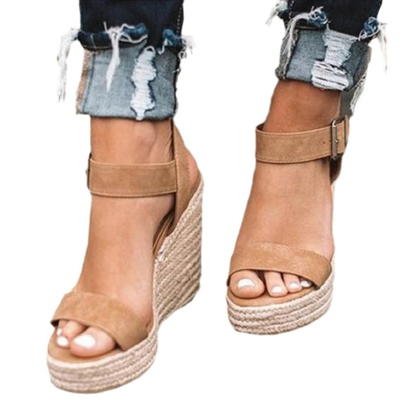 Fearless Summer Woven Wedge Sandals